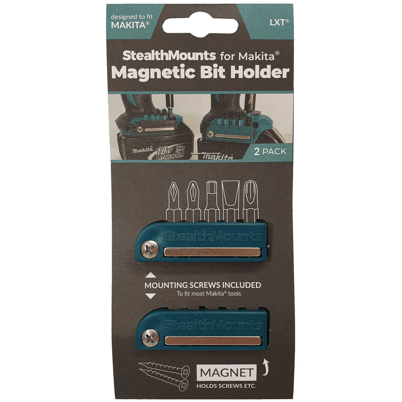StealthMounts Magnetic Bit Holder for Makita LXT CXT and XGT