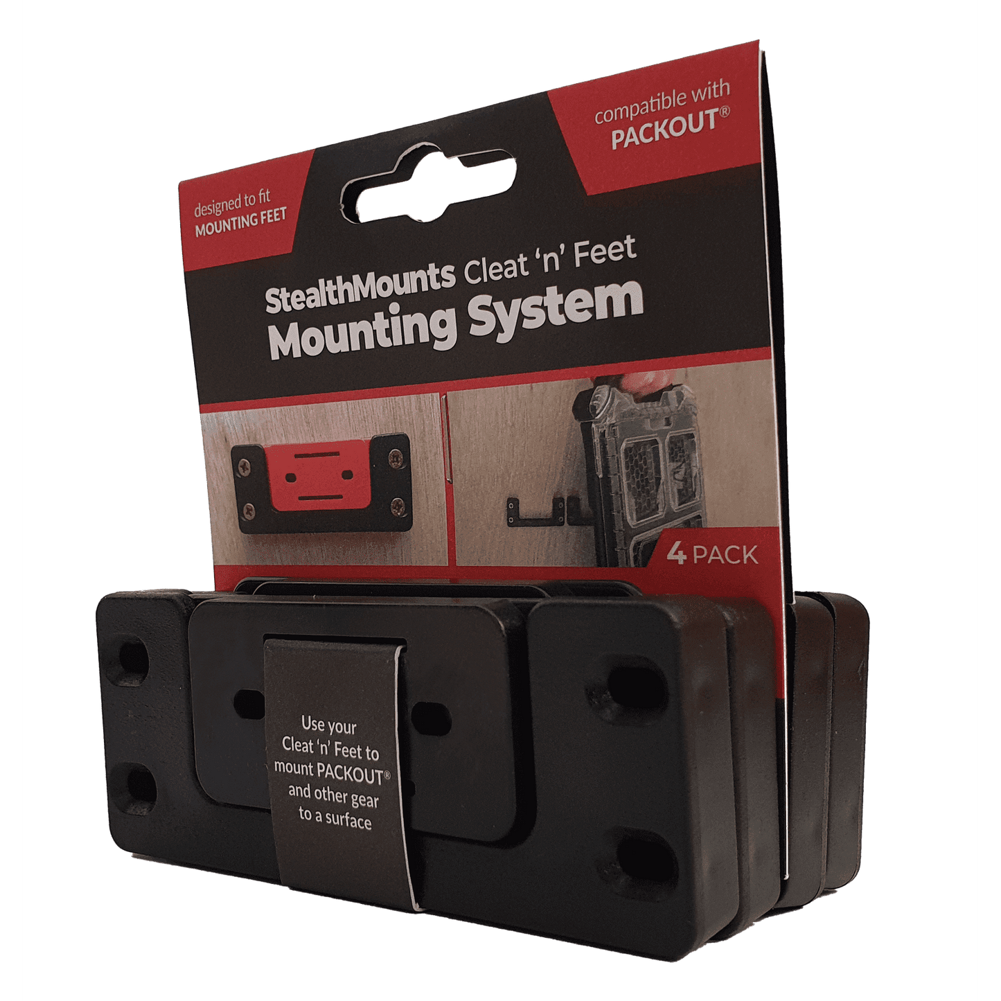 StealthMounts Cleat 'n' Feet Mounting System - Cleats and Feet