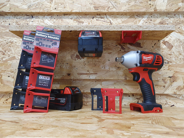 Battery Mounts To Suit Milwaukee M18