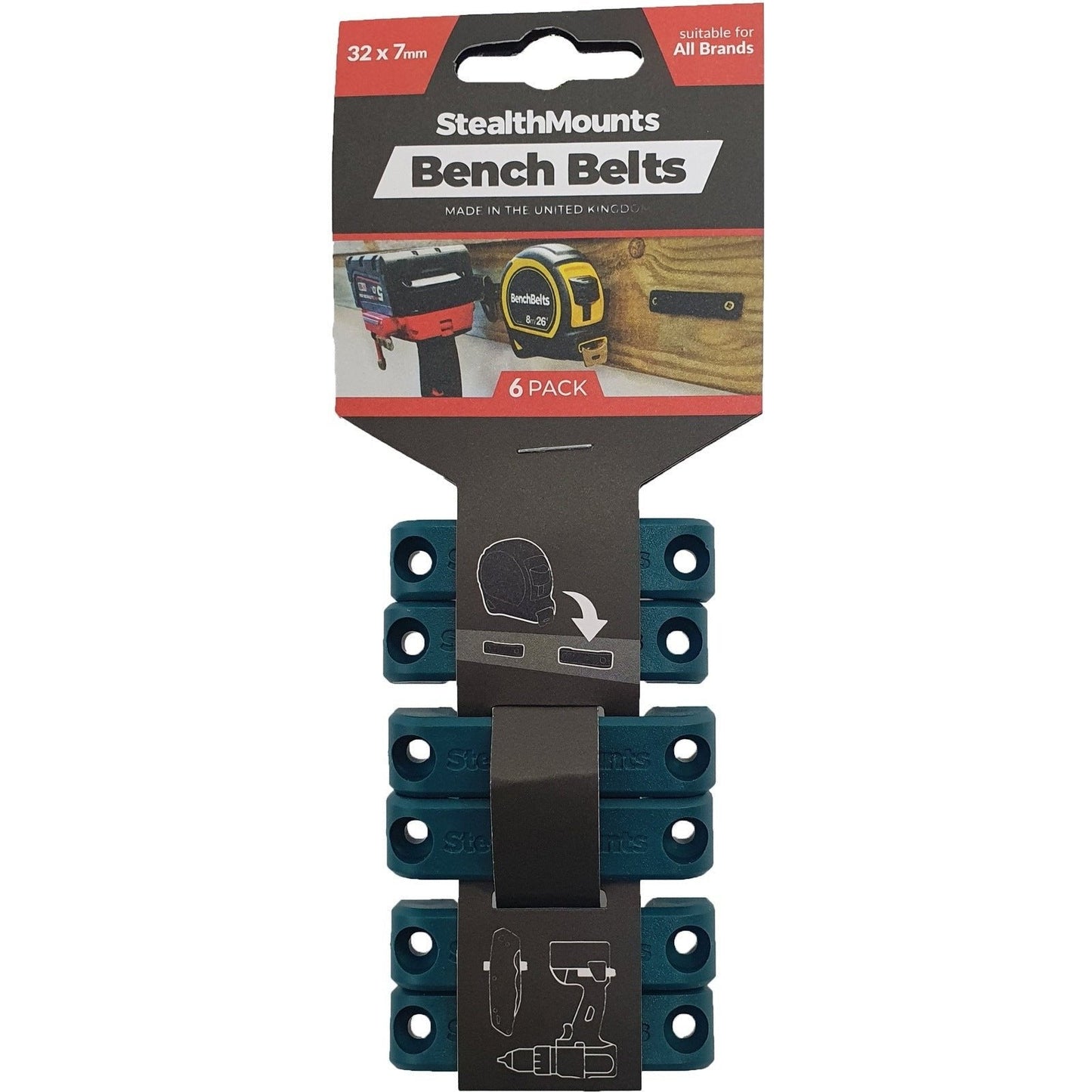 StealthMounts Bench Belt - Universal Tool Holders