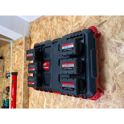 StealthMounts Milwaukee M18 Battery Holder Board with Handle and Packout Feet