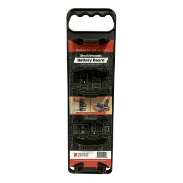 Battery Board with Handle and Packout Feet To Suit Milwaukee M18 Battery