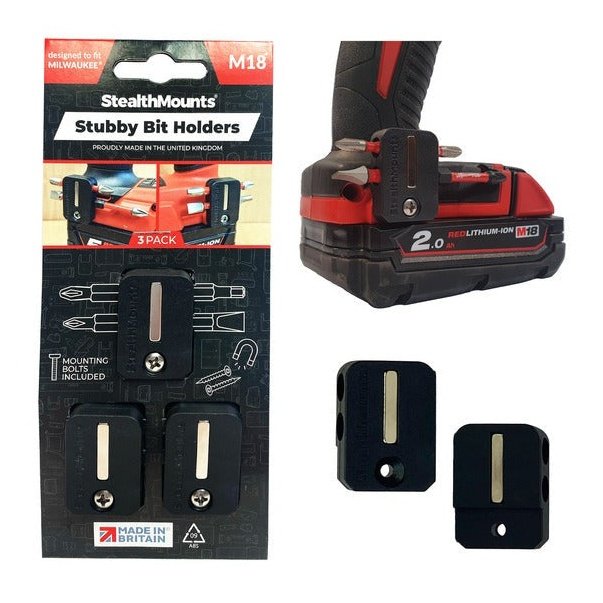 Stubby Magnetic Bit Holder for Milwaukee M18 Tools